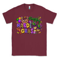 Burgundy happy mardi gras Classic Tee - FaDigitalArtStudio