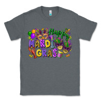 Charcoal Heather happy mardi gras Classic Tee - FaDigitalArtStudio
