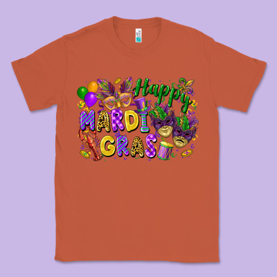 Happy Mardi Gras Classic Tee Designed By Fadigitalartstudio