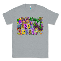 Heather Grey happy mardi gras Classic Tee - FaDigitalArtStudio