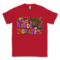Red happy mardi gras Classic Tee - FaDigitalArtStudio