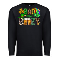 Black Bad and boozy st. patricks day Premium Sweatshirt - Neo Western