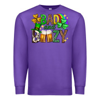 Purple Bad and boozy st. patricks day Premium Sweatshirt - Neo Western