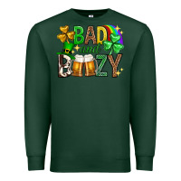 Sports Green Bad and boozy st. patricks day Premium Sweatshirt - Neo Western