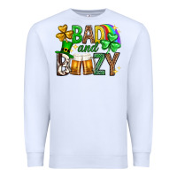 White Bad and boozy st. patricks day Premium Sweatshirt - Neo Western