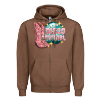 Chestnut western disco cowgirl Zipper Hoodie - texasbilliewilder