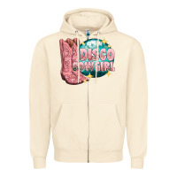 Sandshell western disco cowgirl Zipper Hoodie - texasbilliewilder