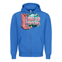 True Royal western disco cowgirl Zipper Hoodie - texasbilliewilder