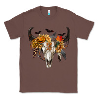 Chestnut Halloween Bull Skull Classic Tee - RanaPortraitStore