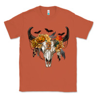 Copper Halloween Bull Skull Classic Tee - RanaPortraitStore