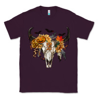Plum Halloween Bull Skull Classic Tee - RanaPortraitStore