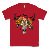 Red Halloween Bull Skull Classic Tee - RanaPortraitStore