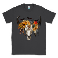 Smoke Halloween Bull Skull Classic Tee - RanaPortraitStore