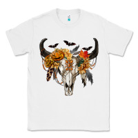 White Halloween Bull Skull Classic Tee - RanaPortraitStore