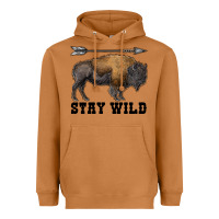 Meerkat stay wild bison Heavyweight Hoodie - RanaPortraitStore