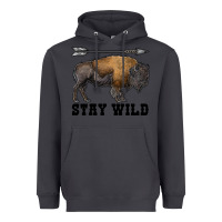 Smoke stay wild bison Heavyweight Hoodie - RanaPortraitStore