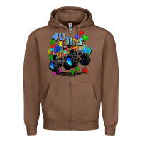 Chestnut monster truck autism Zipper Hoodie - Zillion Design Studio