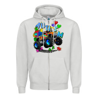 Monster Truck Autism Zipper Hoodie | Teevron