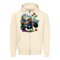 Sandshell monster truck autism Zipper Hoodie - Zillion Design Studio