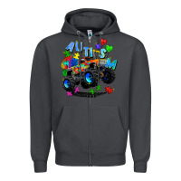 Smoke monster truck autism Zipper Hoodie - Zillion Design Studio