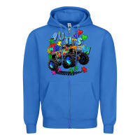 True Royal monster truck autism Zipper Hoodie - Zillion Design Studio