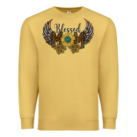 Antique Gold blessed mom Premium Sweatshirt - SublimationCraftShop