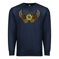 Navy blessed mom Premium Sweatshirt - SublimationCraftShop