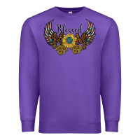 Purple blessed mom Premium Sweatshirt - SublimationCraftShop