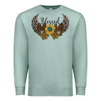 Seafoam blessed mom Premium Sweatshirt - SublimationCraftShop