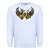 White blessed mom Premium Sweatshirt - SublimationCraftShop
