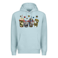 Blue Mist army coffee Premium Hoodie - Jasminsmagicworld