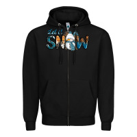 Black Let It Snow Snowman Zipper Hoodie - RanaPortraitStore