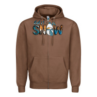 Chestnut Let It Snow Snowman Zipper Hoodie - RanaPortraitStore