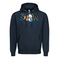Navy Let It Snow Snowman Zipper Hoodie - RanaPortraitStore