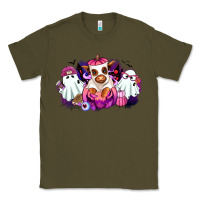 Army Green Halloween ghost Heifer Classic Tee - RanaPortraitStore