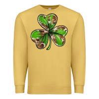 Antique Gold Cowhide leopard shamrock 4th of july Premium Sweatshirt - Neo Western