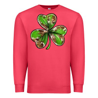 Cowhide Leopard Shamrock 4th Of July Premium Sweatshirt | Teevron