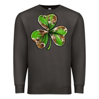 Smoke Cowhide leopard shamrock 4th of july Premium Sweatshirt - Neo Western