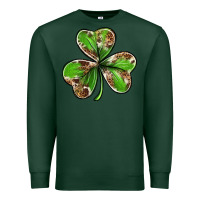 Sports Green Cowhide leopard shamrock 4th of july Premium Sweatshirt - Neo Western