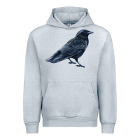 Heather Grey American Crow Urban Hoodie - LillyAllenDesigns