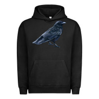 Pigment Black American Crow Urban Hoodie - LillyAllenDesigns