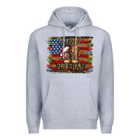 Heather Grey proud veteran christmas army Premium Hoodie - Jasminsmagicworld