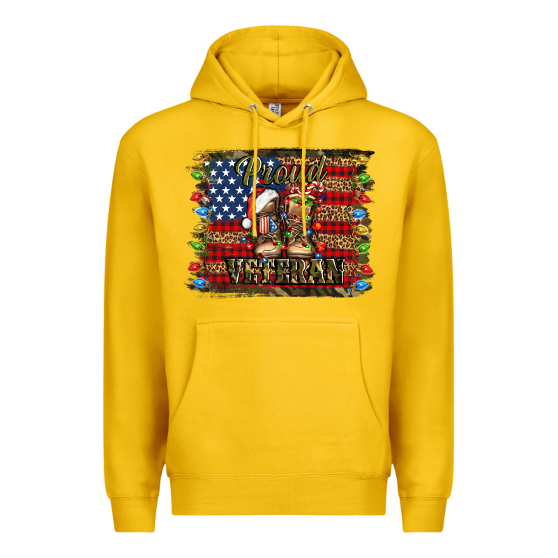 Proud Veteran Christmas Army Premium Hoodie by Jasminsmagicworld | Teevron