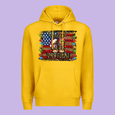Proud Veteran Christmas Army Premium Hoodie Designed By Jasminsmagicworld