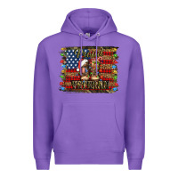 Purple proud veteran christmas army Premium Hoodie - Jasminsmagicworld