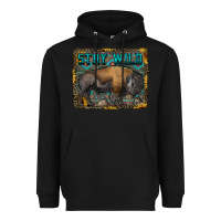 Black stay wild aztec bison Heavyweight Hoodie - RanaPortraitStore