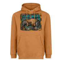 Meerkat stay wild aztec bison Heavyweight Hoodie - RanaPortraitStore