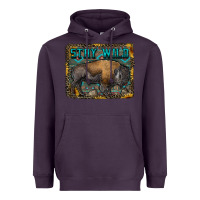 Plum stay wild aztec bison Heavyweight Hoodie - RanaPortraitStore