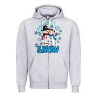 Heather Grey Let It Snow Zipper Hoodie - RanaPortraitStore