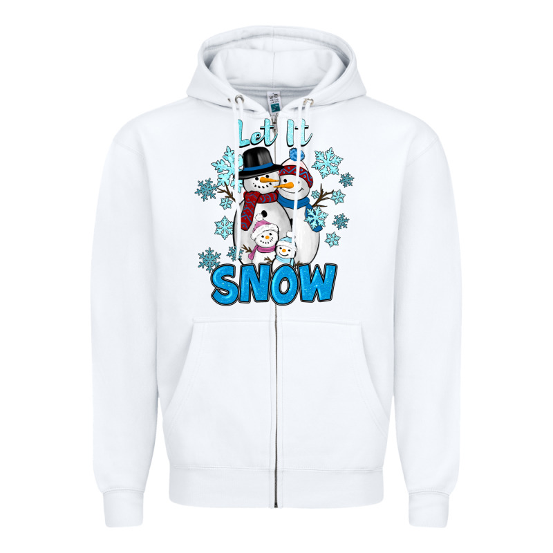 Let It Snow Zipper Hoodie by RanaPortraitStore | Teevron
